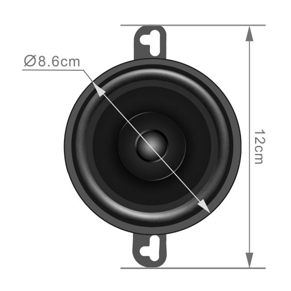 Ijver Grommen Dag Sondpex | 3.5" Dual Cone Speaker - Original Equipment Replacement - Car  Speakers - Car Audio/Video