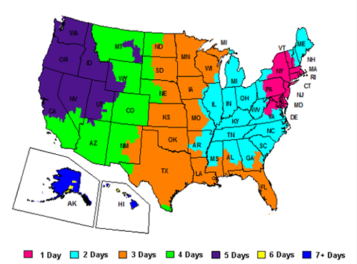 FedEx Ground Hubs Map